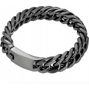 Náramek Pánský náramek BY - 38851 - Černá/19.5 cm KP-38851