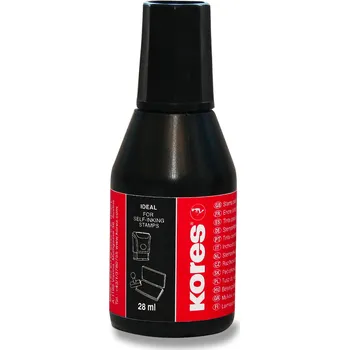 Kancelář Razítkovací barva Kores - 28 ml - černá