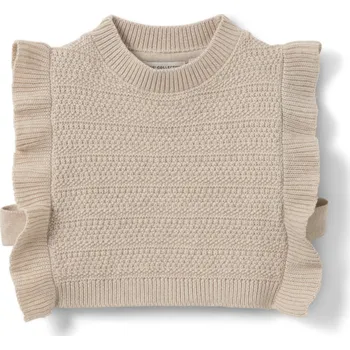 Dívčí vesta 692349 - Tchibo - Dívčí pletená vesta - pro dívky - vel. 98/104 - barva: béžová