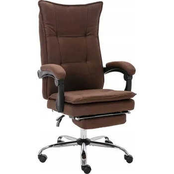 Kancelářská židle hnědá textil