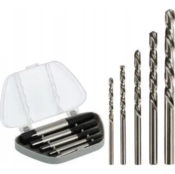 Vrták PROJAHN sada vytahovačů zalomených šroubů + sada levých vrtáků (3-3,5-4,5-5