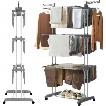 Sušák na prádlo SUŠÁK NA PRÁDLO VELKÝ XXL SKLÁDACÍ ČERNÝ