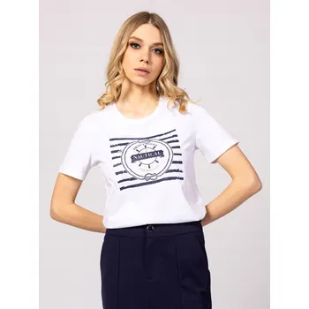 HEAVY TOOLS DÁMSKÉ TRIČKO T-SHIRT MARGE BÍLÁ WHITE VELIKOST M