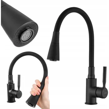 Vodovodní baterie Stojánková kuchyňská baterie k dřezu, černá (Sink Faucet for Kitchen Sink as described)