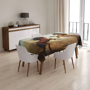 ubrus Sablio Ubrus Vzpínající se koně - 90x90 cm