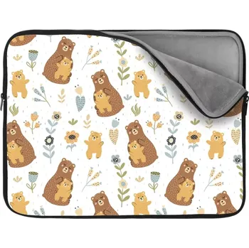 pouzdro na notebook Sablio Obal na notebook Medvědi - 17"