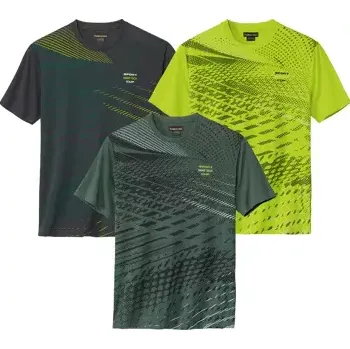 Atlas For Men Sada 3 sportovních triček, Zelená, Velikost 5XL Q2118