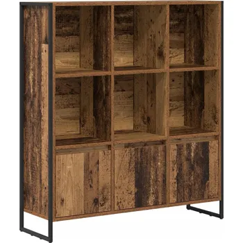 Knihovna Knihovna 2 pcs Staré dřevo 99,5 x 30 x 108,5 cm