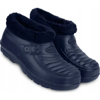 Pracovní obuv Pánské zateplené HOLÍNKY krátké pěnové zimní lehké pantofle EVA velikost 43