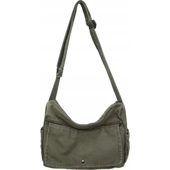 Plátěná crossbody taška, taška přes rameno pro ženy a muže, vintage brašna s...