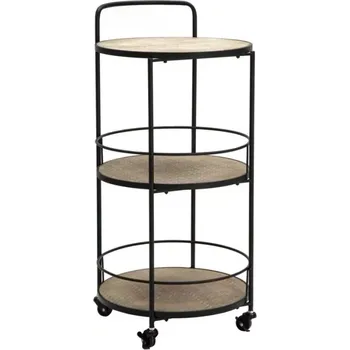 Konferenční stolek Servírovací vozík Arex 40 cm černý/hnědý