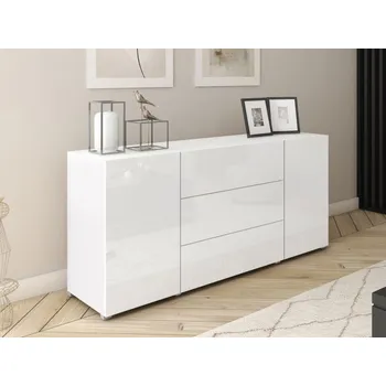 Komoda Komoda Zinigo 150, Barva: bílá / bílý lesk MIRJAN 5903211466878