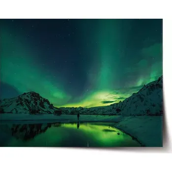 Plakát Sablio Plakát Zelená záře - 60x40 cm