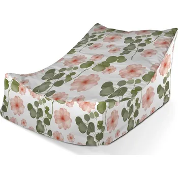 Sedací pytel Sablio Sedací vak Lounge Jarní květy - 80 x 95 x 50 cm