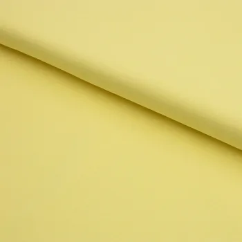 Teplákovina s lycrou - Žlutá vanilka