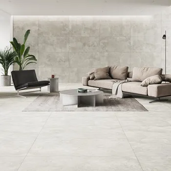 Dlažba Dlažba imitace betonu WINTER SHADOW bílá matná 59,8x119,8 cm #157 Cersanit