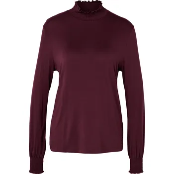 Pánské oblečení 714238 - Tchibo - Halenkové triko se stojáčkem - pro ženy - vel. XXL 52/54 - barva: červená