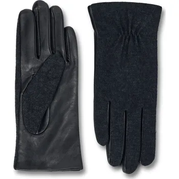 Rukavice 717469 - Tchibo - Kožené rukavice z kombinace materiálů - pro ženy - vel. 7 - barva: černá