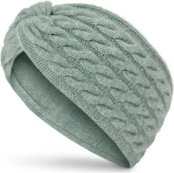 Čelenka 720382 - Tchibo - Čelenka s copánkovým vzorem - barva: zelená