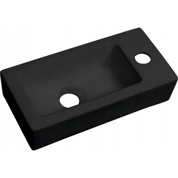 Umyvadlo Závěsné umyvadlo obdélníkové Sapho SMALL 37 cm černé