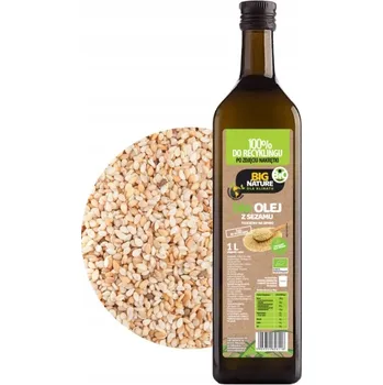 Přisada na vaření a pečení Big Nature sezamový olej lisovaný za studena 1 L BIO