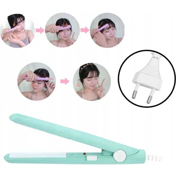 Žehlička na vlasy Mini keramická žehlička na vlasy na vlasy 2 v 1