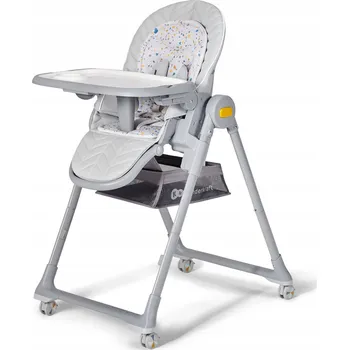 Jídelní židlička Kinderkraft jídelní židlička a lehátko 2v1 od 0-3 let Lastree šedá