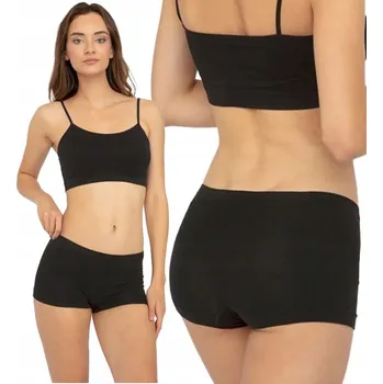 Kalhotky Gatta Kalhotky Short bavlna bezešvé Černé XL