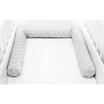 Příslušenství pro dětskou postel a kolébku Scamp mantinel do postýlky válec (GreyElephants) - 3×70 cm
