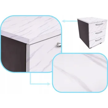 Tapeta Samolepicí Fólie tapeta v rolích s dýhou, bílý mramor - jazz 1,22x50m