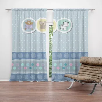 Závěs Sablio Závěs Plyšáčci: 2ks 140x250cm