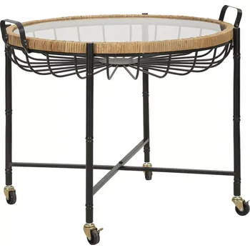 Konferenční stolek Konferenční stolek Cebu 70 cm černý/hnědý