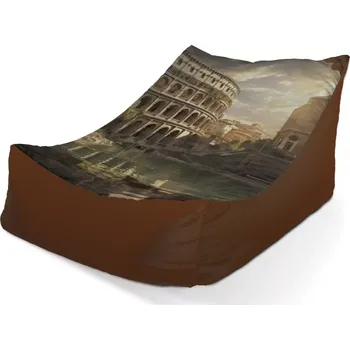 Sedací pytel Sablio Sedací vak Lounge Řím Koloseum Art - 120 x 100 x 80 cm