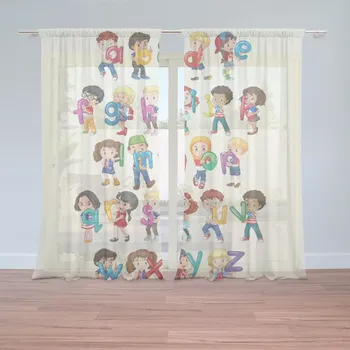 Záclona Sablio Záclony Abeceda: 2ks 150x250cm