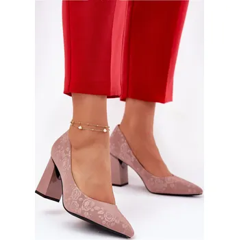 Dámské lodičky Elegantní Lodičky Na Podpatku V Vinceza 62223 Barva: Růžová, Velikost: 36