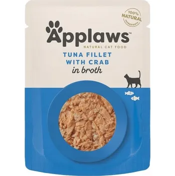 Krmivo pro kočku Applaws Tuňák s krabem ve vývaru 70g Doplňkové Krmivo pro kočky