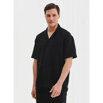 Pánská košile Pako lorente pánská košile casual krátký rukáv volný střih bavlna velikost XXL