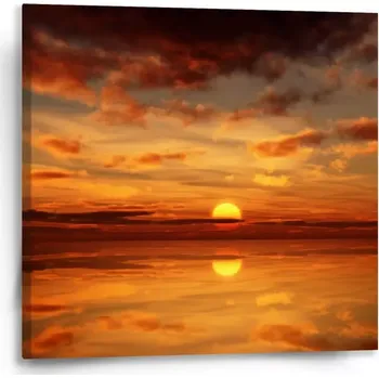 Obraz Sablio Obraz Oranžové slunce - 50x50 cm
