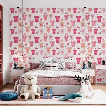 Tapeta Sablio Tapeta Růžové oblečky - 125x75 cm