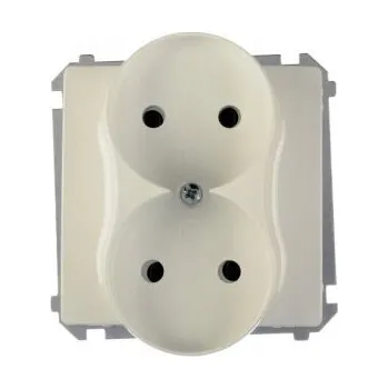 Elektrická zásuvka Elektrická Zásuvka Simon Wall bílá