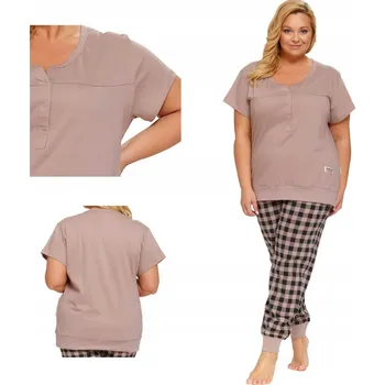 Dámské pyžamo Doctor Nap dámské pyžamo bavlna béžové, velikost L