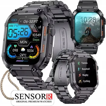 Hodinky VÝKONNÉ VOJENSKÉ PÁNSKÉ HODINKY CHYTRÉ HODINKY HOVORY SMS NA NÁRAMKU PL MENU