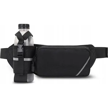 Ledvinka Černá voděodolná ledvinka ledvinka na běhání, sportovní taška/kapsa na opasek nebo přes rameno