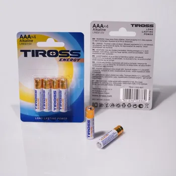 Článková baterie Alkalická baterie AAA (TS3A-LR03-4BP)