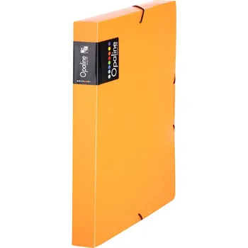 Archivační box Karton P+P Opaline krabice s gumou heftbox na dokumenty oranžová A4