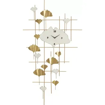 Hodiny Kovové nástěnné hodiny Tow 75 cm zlaté