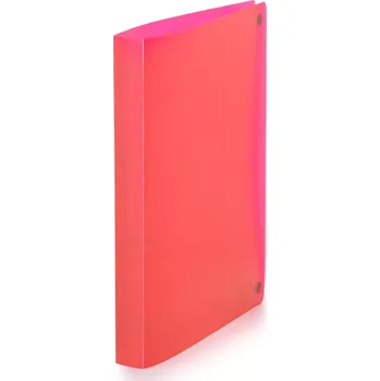 Karton P + P 4 kroužkový pořadač 25 mm Opaline čirý Červená