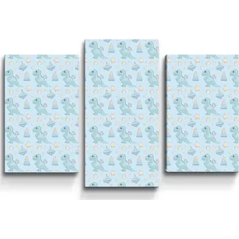 Obraz Sablio Obraz - 3-dílný Natahovací dinosaurus - 75x50 cm