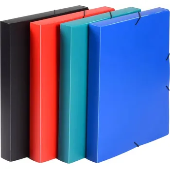 Archivační box Karton P+P Box na spisy A4 s gumou Classic - zelená 371325