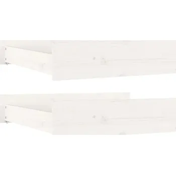 Postel Bílá Šuplík pod postel VidaXL 90 x 78 x 18 cm